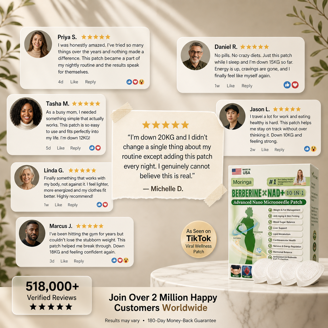 Moringa Firming Microneedle Patch