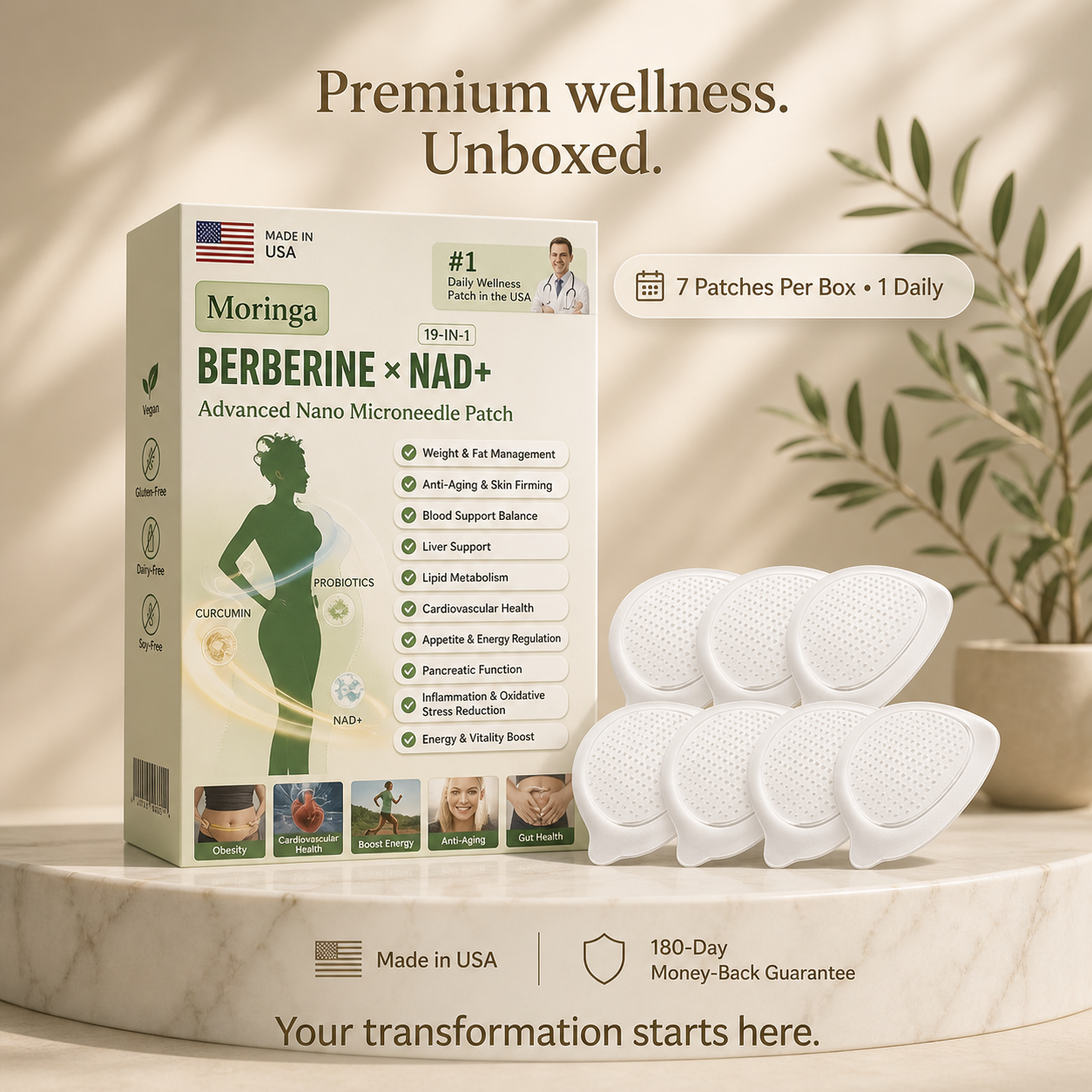 Moringa Firming Microneedle Patch