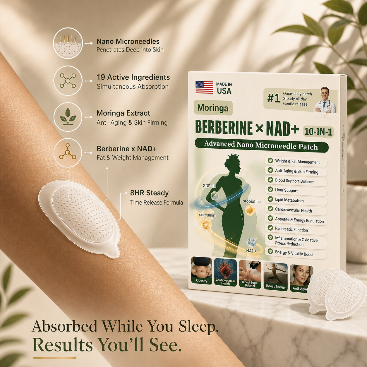 Moringa Firming Microneedle Patch